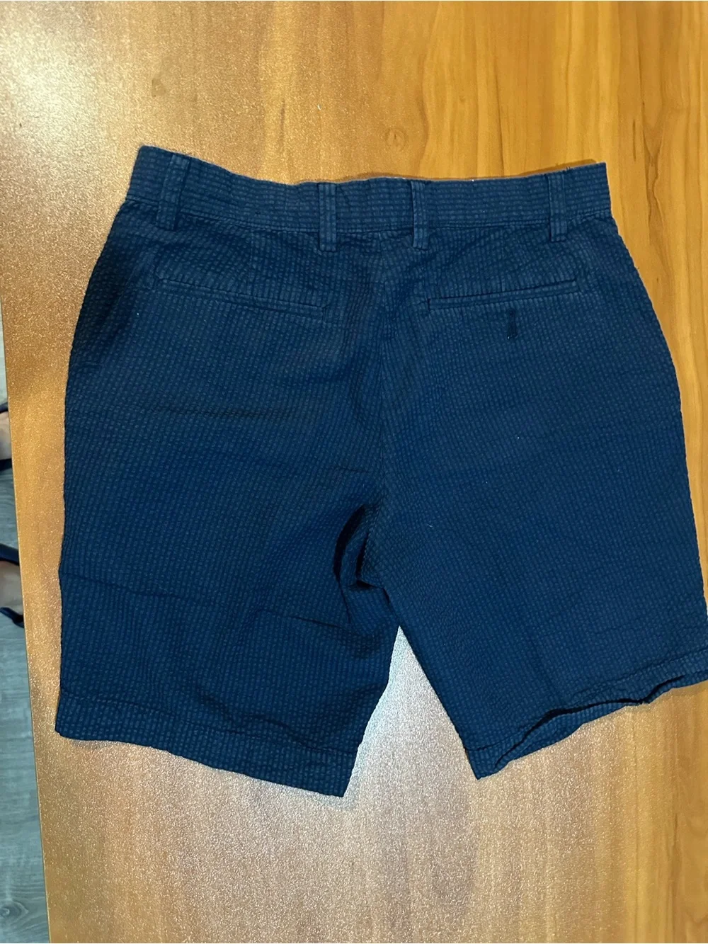 Banana Republic Men’s Seersucker Shorts - Size 30 - Navy Blue